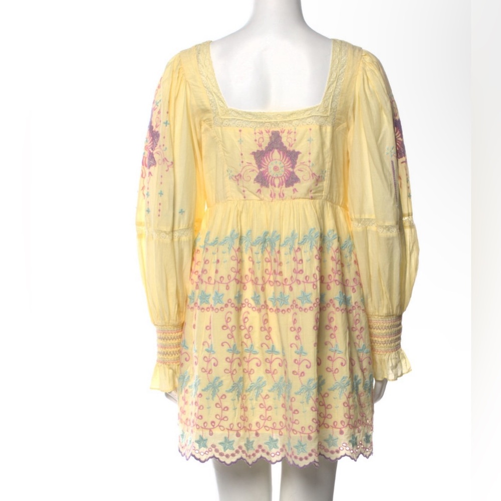 Loveshackfancy yellow babydoll dress